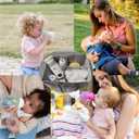 Portable Milk Warmer & Mixer, Cordless Travel Bottle Warmer for Breastmilk, Formula or Water, 10 oz Big Capacity, Big Battery Capacity for Journey, Calienta Biberones Porttil (white)