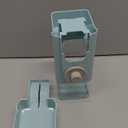 kathson Hanging Automatic Rabbit Pet Food and Water Dispenser, Auto Gravity Bunny Feeders for Cages, Detachable Self-Feeding Feeder and Waterer Set for Ferrets Chinchilla Hedgehog (Light Blue)