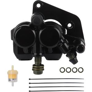 Black Front Brake Calipers 51mm Twin Piston Hydraulic Cylinder Caliper For Chinese 50cc-125cc ATV Quad Pit Pro Dirt Bike Go kart Apollo 140cc z40