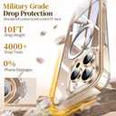 ESTPEAK CD Mag-Stand Case for iPhone 13 Pro Case with Invisible Magnetic Ring, [Compatible with MagSafe] [Never Yellowing] Top Clear Phone Case Cover for iPhone 13 Pro 6.1" Men Women, Clear