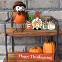 Fall Decorations for Home Thanksgiving Decor Wooden Gnome Sign Farmhouse Welcome Fall Sign Vintage Autumn Harvest Signs Indoor