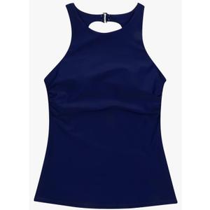 SwimZip Women's High Neck Fitted Tankini Swim Shirt - UPF 50+ Sun. M SwimZip Women's High Neck Fitted Tankini Swim Shirt - UPF 50+ Sun. M