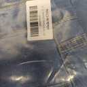 VIPONES Women Denim Skirt High Waist Raw Hem Stretch Ripped Casual Mini Jean Skirts (Blue)