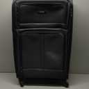 U.S. Traveler Anzio Softside Expandable Spinner Luggage, Dark Grey, Checked-Large 30-Inch