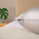 evolive Luxury 100% Tencel Material Silk Feel Cooling Breathable Pillow Cover/Pillowcases (Silver Grey, 21X54 Body Pillow Cover)