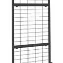 2 x Grid Wall Panel, 6FT x 2FT Heavy Duty Display Racks for Vendor Events, 80lbs Load Capacity Movable Grid Display Stand with Lockable Wheels for Retail, Trade Show, Home & Garage