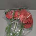 8 Pcs 23-5/8 inch Artificial Anthurium Flowers Real Touch Fake Flower for Table Centerpieces Arrangement and Bridal Wedding Festival Decor Flower Arrangement (Dark Pink)