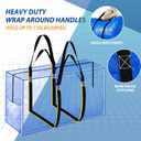 2 x 57 Gallon Extra Large Storage Bags, XXL Jumbo Large Moving Bags Heavy Duty, Storage Totes Moving Boxes Supplies for College, Foldable Duffle Bag for Travel, Christmas Tree Bag, 42x23x13.5inch - 2PACK