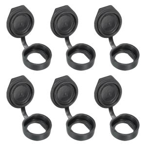 PATIKIL 19mm Door Lock Dust Cover, 10 Pack PE Plastic Waterproof Keys Panel Cam Lock Dust Cover Caps for 19mm Cam Lock, Black