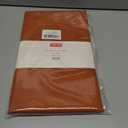 maxmill Jacquard Square Tablecloth Stain Resistant Waterproof Wrinkle Resistant Washable Soft Table Cloth, Decorative Fabric Table Cover for Dining Room, Indoor and Outdoor Use, 52 x 52 Inch, Rust