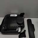 George Foreman Compact 2-Serving Electric Indoor Grill and Panini Press for 12 People, Classic Plates, Black