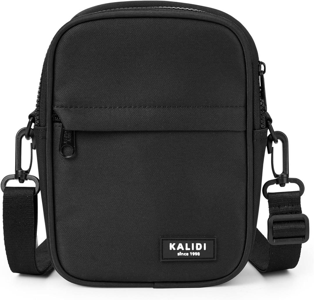 KALIDI Crossbody Sling Bag for Women Men Multi Position Small Purse Waist Fanny Pack with Adjustable Strap (Matte Black) KALIDI Crossbody Sling Bag for Women Men Multi Position Small Purse Waist Fanny Pack with Adjustable Strap (Matte Black)