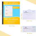 Zhanmai Gift Certificate Book with Envelope 3 Coupons Per Page with Carbonless Copy Paper Multicolor Gift Certificate Suitable for Businesses Restaurants Shopping Malls Offices(2 Pack)