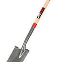 Flat Spade Garden Shovel Edging Shovels with Wooden Handle for Digging Gardening Planting Edging, 43 inches