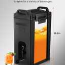 Insulated Beverage Dispenser 5 Gal, Commercial Hot/Cold Drink Dispenser for Coffee Shop, Large Parties, Church Gatherings, Camping, Heavy Duty Beverage Cooler with Faucet for Outdoor (No Electricity)