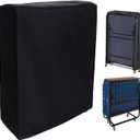 39 Inch Rollaway Bed Storage Cover, Black Folding Bed Storage Cover with Zipper and Adjustable Drawstring,Thick Fabric Waterproof and Dust Resistant (39" L x 15" W x 45" H)