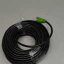 Cat 6 Ethernet Cable 80 ft High Speed 23AWG RJ45 Internet Cable for Outdoor & Indoor Support CAT6 Network Solid Black Computer LAN for PC80FEET Green Head