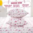 LONAVA Queen Sheet Set Kids - 4 Pieces Soft Microfiber Cartoon Style Bedsheets for Boys Girls Teens, Oeko TEX, Breathable Deep Pocket Sheets, (Ballernia)