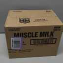 Muscle Milk Genuine Protein Shake, Vanilla Creme, 11.16 Fl Oz Bottle, 12 Pack, 25g Protein, Zero Sugar, Calcium, Vitamins A, C & D, 5g Fiber, Energizing Snack, Workout Recover, EXP. May/2026