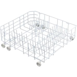 WD28X31819 WD28X10284 Dishwasher Lower Rack Replacement Parts for GE Dishwasher Parts Lower Dishrack Assembly with Wheels ADW1100N10WW GSD2100V55BB GE Dishwasher Bottom Rack 1 Pack