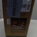 48 Inch 2.5D Gold Lighted Christmas Deer Decorations 3-Piece Outdoor Holiday Decorations Reindeer Set with 145 Warm White LEDs, Large Yard Display for Garden, Storefront