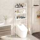 Generic Over The Toilet Storage, 58inch 3-Tier Bathroom Organizers and Storage, Bathroom Storage Shelf, Fit Most Toilets Space-Saving and Easy Assembly (White), LZ 060503