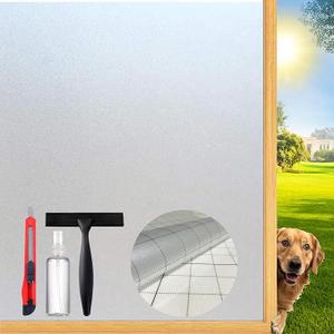 Frosted Glass Window Privacy Film Decorative with Tools, 2 Way Frosting Privacy Film for Glass Windows, Static Cling Tint for Home Anti-UV, 29.5" by 157.4"
