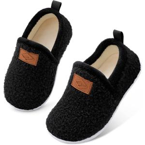 Lefflow Toddler Slippers Boys Girls House Shoes Slip on Baby Sock Shoes Lightweight Outdoor Walking Shoes, Size 10.5-11