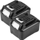 Futurebatt 2-Pack 12V High-Output 5.0Ah Battery for Makita BL1021B BL1041B Power Tools 12-Volt max CXT Lithium-Ion Battery