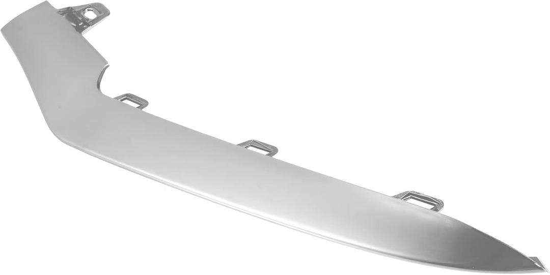 X AUTOHAUX 1pcs Front Left Side Car Chrome Plated Front Bumper Trim A2128852774 for Mercedes Benz E-Class W212 E250 E350 E400 E500 E550 2014-2016