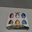 Rapean 6 Pack 3D Printed Dragon Eggs with Dragon Inside Easter Basket Stuffers, Mini Mystery Crystal Easter Toys, Home Desk Decor Surprise Gift 3D Printed Animals Fidget Toys