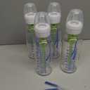 Dr. Brown's Anti-Colic Options+ Narrow Glass Baby Bottle with Level 1 Slow Flow Nipple, BPA-Free, 8 oz/250 mL, 0m+, 4-Pack