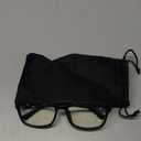 J+S Blue Light Blocking Glasses for Women Men | Anti Eyestrain Headache Glare | Computer (Haka LCD Rectangle | Black Frame)