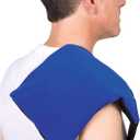 Theramed Ice Pack for Injuries - Gel Ice Pack Reusable with Straps - for Back Pain, Neck Pain, Knees, Ankles Elbows, Large, 35" x 6"