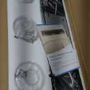 Espird Bathroom Vanity Light,3 Light Matte Black Light Fixture with Thickened Seeded Glass Shade, 21 inch Modern Wall Sconce,Vanity Light Over Mirror for Bathroom