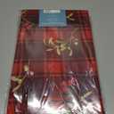 Newbridge Christmas Red Spruce Plaid 60 x 120 Inch Rectangle Fabric Tablecloth  Holly, Pinecones & Evergreen Winter Print, Soil Resistant No-Iron Holiday Dining Table Cover