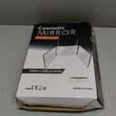 HIEEY 3 Way Mirror for Hair Cutting,360 Trifold Mirror with Height Adjustable Telescoping Hooks,and 5X Magnification,for Makeup, Hair Styling