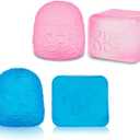 Stress Cube Squishy Balls - Collectible Fudge Candy- Soft Sensory Fidget Toy - (Set of 1) - Slow Rising Stress Balls Stretchy Fidget Fudge Cube for Anxiety Stress Relief, Pink