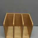 Novabright File Magazine Holder Desk Organizer, Vertical Compartments Workspace Sorters for Magazines, Binders, Notebooks, Envelopes (3 Slots,Classics)