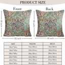 Boho Throw Pillow Covers 18x18 inch Set of 2,Boho Vintage Carpet Pattern Antique Ethnic Decor Double Sided Pattern Cushion Cover Soft Pillow Case Living Sofa Room Bed Square Pillow Cover