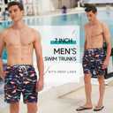 Srnede Mens Swim Trunks Swimsuit Trunks Swim Shorts Swimwear | quick dry,pockets,Water-resistant,soft,meshing,swim, exercise, travel, party, outdoor sports, casual (L)