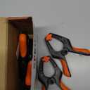 4 Pack Spring Clamps Heavy Duty, 6 Inch Wodworking Plastic Clamps for Crafts and Pool Cover Clips with 3 Inch Jaw Opening for Cover Holding and Wood Gluing