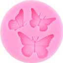 3 x YIHUOMOLDS Butterfly Fondant Silicone Molds For Cake Decorating Cupcake Topper Chocolate Candy Gum Paste Polymer Clay