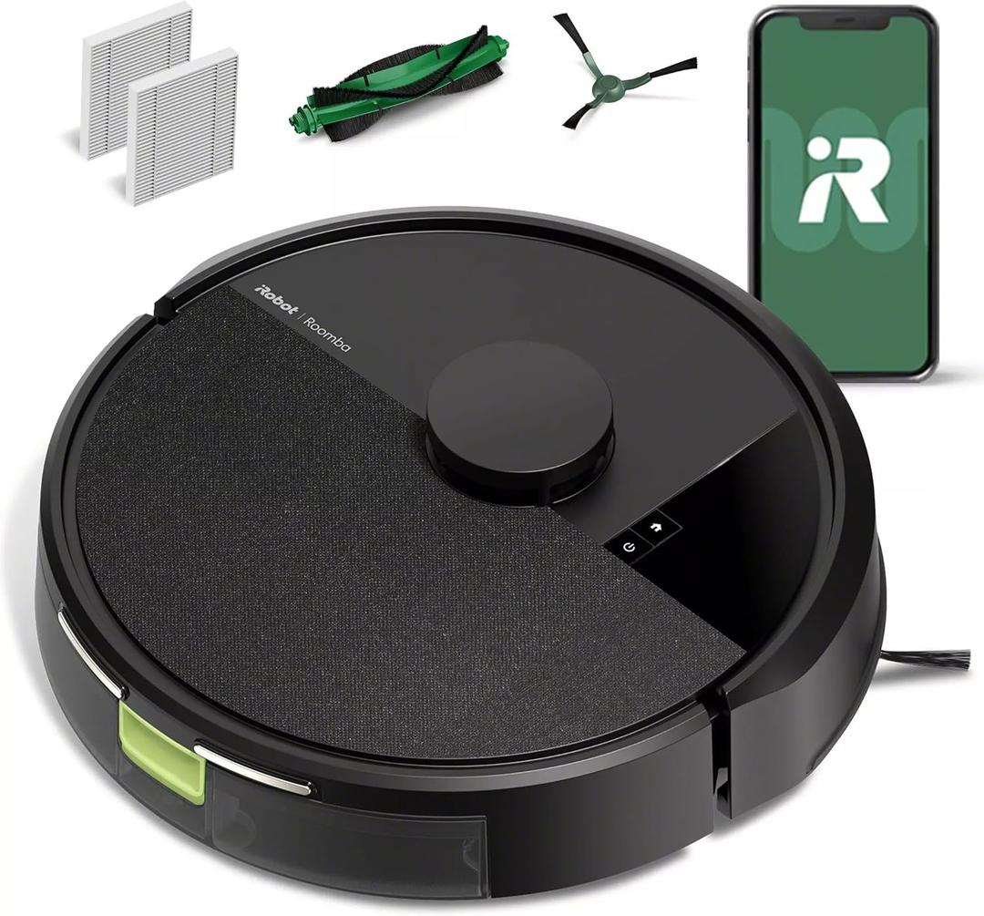 iRobot Roomba 104 Vac Robot Vacuum - Intense Power-Lifting Suction, Smart & Fast Home Mapping, Ideal for Pet Hair, LiDAR Navigation, Multi-Surface Cleaning, Cleans in Neat Rows, Self-Charging