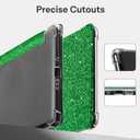 CoBak Case for 7" Ereader - New PU Leather Cover and Clear Soft Silicone Back Cover with Auto Sleep Wake Feature (Jade Glitter)