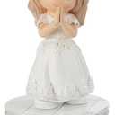 Precious Moments Holy Communion Girl Musical Figurine Plays The Lords Prayer First Communion Gift for Girls, Religious Keepsake for Catholic and Christian Faith