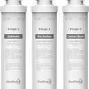 UVF3 3 Stage Water Cooler Filter Replacement Kit Compatible With Brio "UVF3" Series Models Bottleless Water Cooler Dispensers, Replacement for MIB300PKF, 1500 Gallons, 6 Months