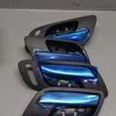 4pcs Interior Door Handles Front Rear Left &Right Side Ebony Black Compatible with 2007-2014 Chevy Silverado Avalanche Suburban Tahoe, GMC Sierra Yukon Replaces 22855627 81198 22855620 (FL+FR Small Hole)