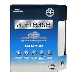 AllerEase Waterproof Mattress Protector, Maximum Allergy Mattress Protector, Full Mattress Cover