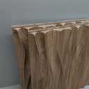 STICKGOO 3D Wall Panels for Interior Wall Decor, Wood 3D Textured Wall Decor Panels, Natural Oak Wave Design Accent Wall Panels for Living Room, Office